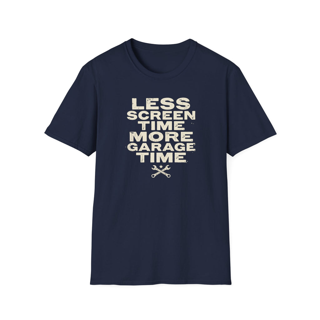 Less Screen Time More Garage Time T-Shirt