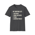Car Guy Shopping List T-Shirt