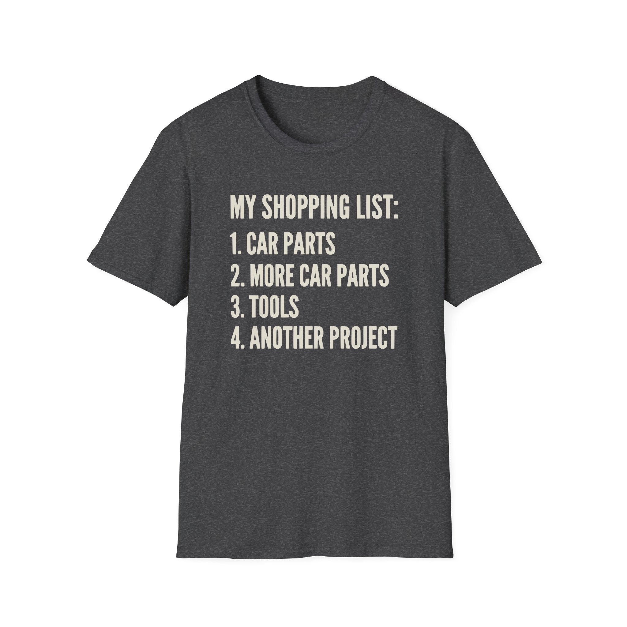 Car Guy Shopping List T-Shirt