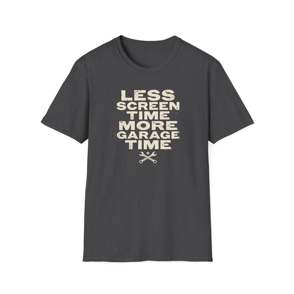 Less Screen Time More Garage Time T-Shirt