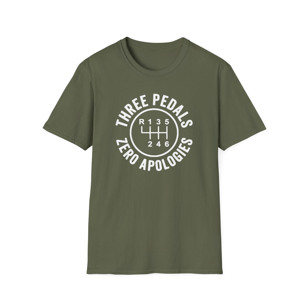 Three Pedals Zero Apologies T-Shirt