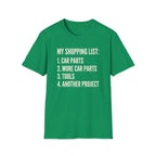 Car Guy Shopping List T-Shirt